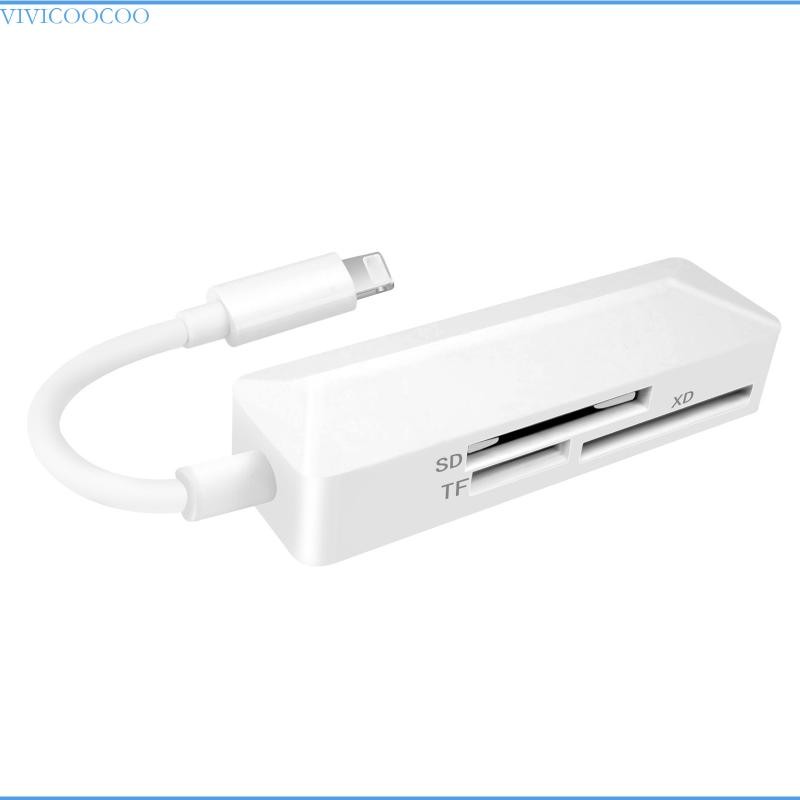 VIVI Card Reader Ios8Pin Card Reader อะแดปเตอร์รองรับ TFSD XD การ์ดหน่วยความจํา