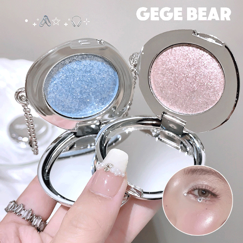 GEGE BEAR Highlighting & Contour Powder - Natural Pearl-Shimmer Shades, 3D Luminous Plumping Effect,