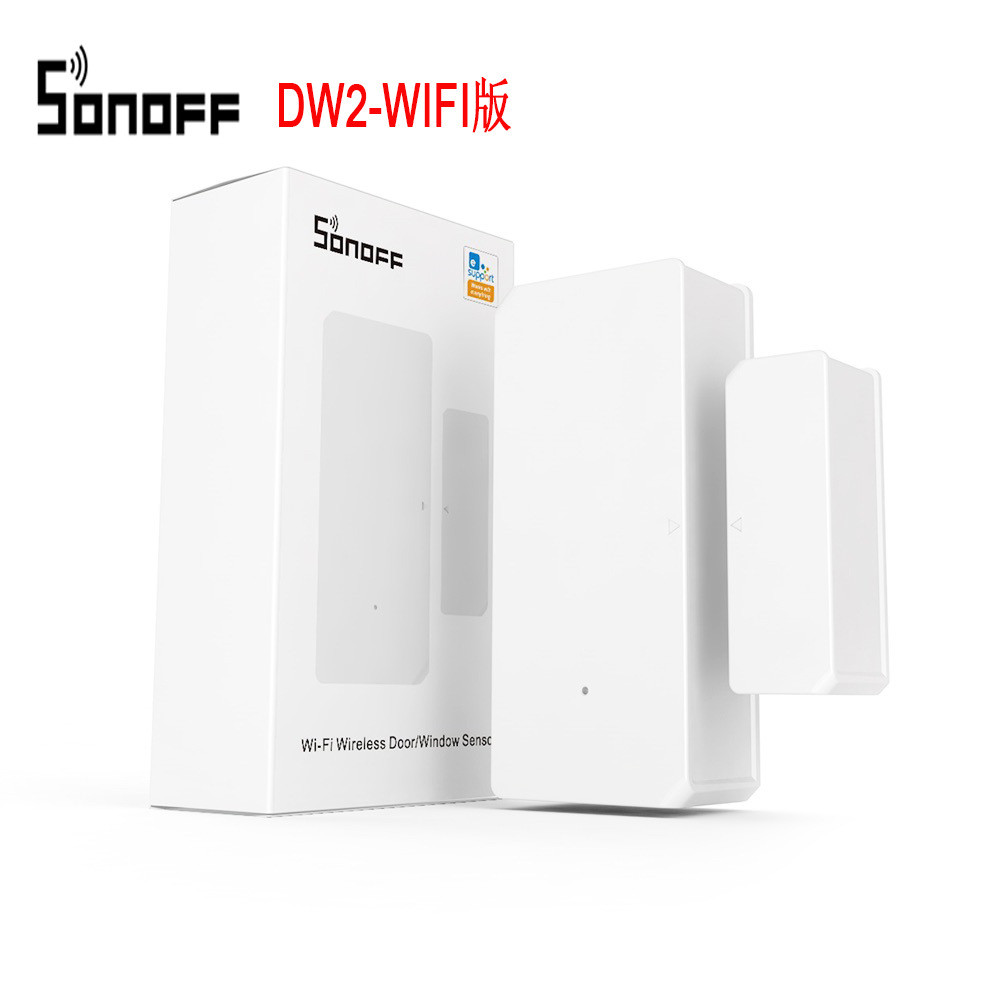 SONOFF DW2 WIFI สมาร์ทประตูแม่เหล็กประตูหน้าต่างเซ็นเซอร์ Easy WeChat APP รีโมทคอนโทรลฉากเชื่อมต่อ