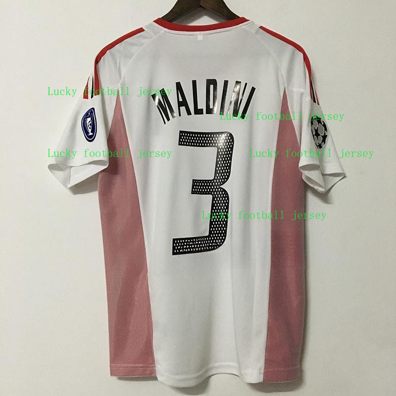 Retro Jersey 2002 AC Milan Sports Football Uniform Soccer Shirts Vintage high-quality jerseys