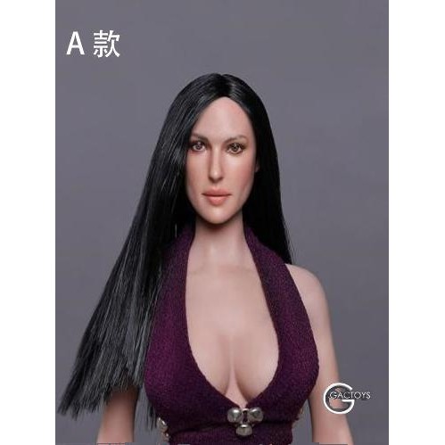 พร้อมสต็อก GACTOYS GC020 1/6 ทหารหญิงหัวประติมากรรมรุ่นยุโรปอเมริกัน Star Monica Beiruki ประติมากรรม