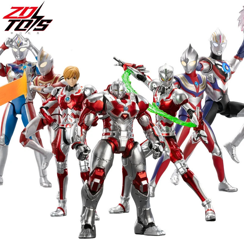ZD Original Ultraman SUIT Jack SEVEN Gaia Tiga Trigger Decker Orb Z Ace รวบรวม Mecha Ultraman Action Figure อะนิเมะของเล่นเด็ก