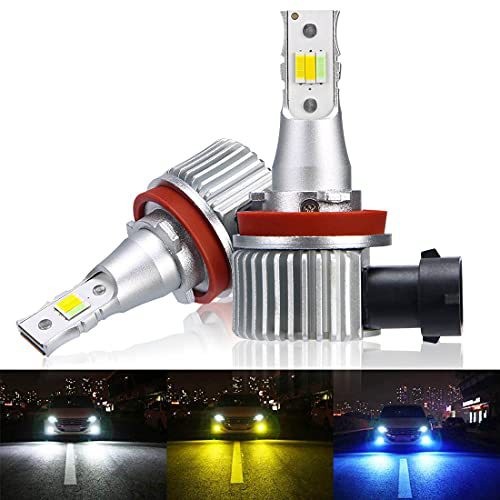 6,000K/3,000K/1,000KDC12-24VH8/H11/H16 ญี่ปุ่นขายร้อนสามสี LED หมอกไฟ led