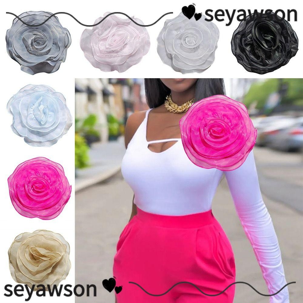 เข็มกลัด DIY เย็บ Applique ดอกไม้, ติดที่หน้าอก ทำเองได้ง่ายและสวยงามสำหรับเสื้อผ้า