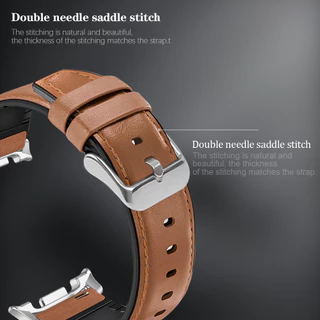 สายหนังซิลิโคนสําหรับ Samsung Galaxy Watch 8 44mm 40mm 8Classic 46mm Bracelet Correas
