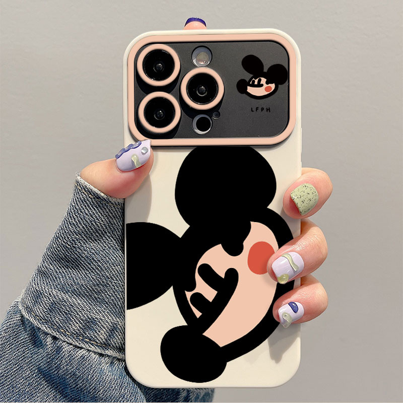 เหมาะสําหรับ Apple 15promax เคสโทรศัพท์ใหม่ iphone14 ความรู้สึกระดับไฮเอนด์ 13pro หน้าต่างขนาดใหญ่ 1