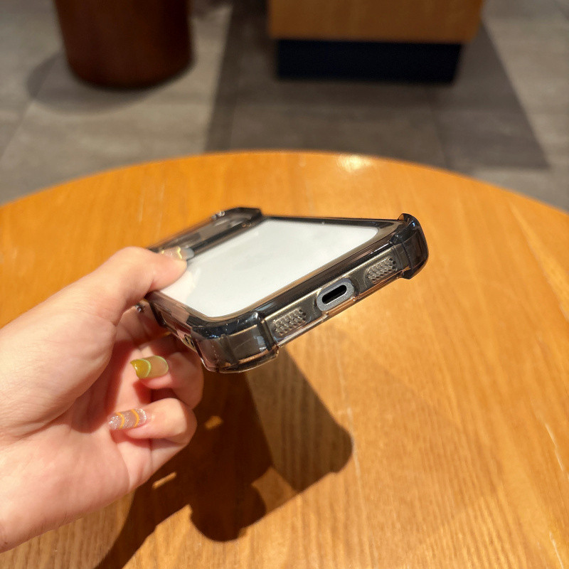 Simple anti drop อะคริลิคโปร่งใสสําหรับ iPhone 11 12 13 14 15 16 17 Pro Max Plus Air X XR XSmax ปลอกโปร่งใสสําหรับ iPhone17 กรณี - รูปที่ 2