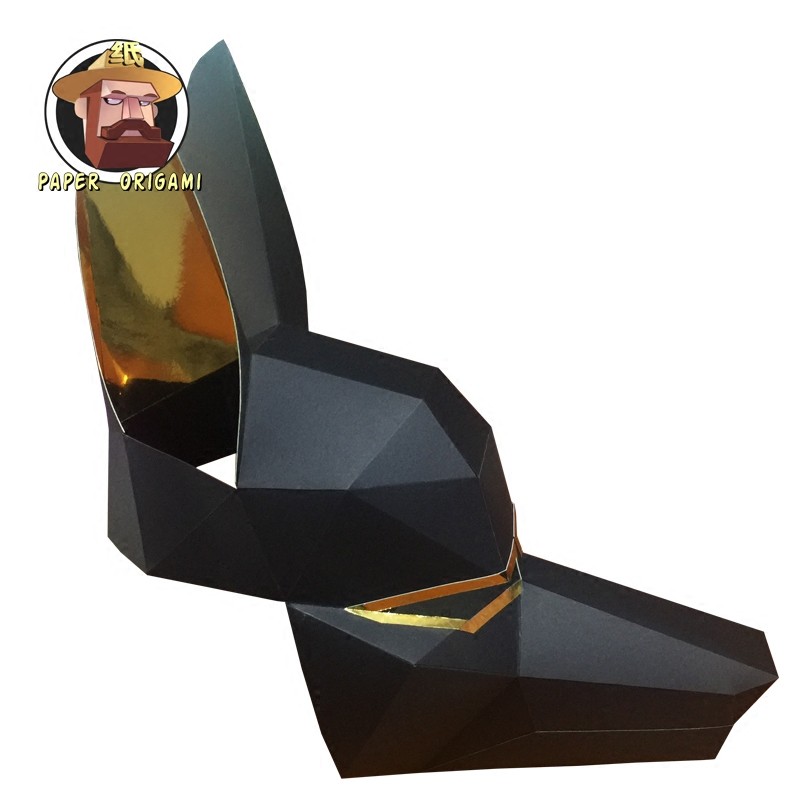 Dog Head Man Anubis Creative Mask Headgear กระดาษ DIY Handmade บุคลิกภาพ Cool หล่อ Masked นักร้องเต้