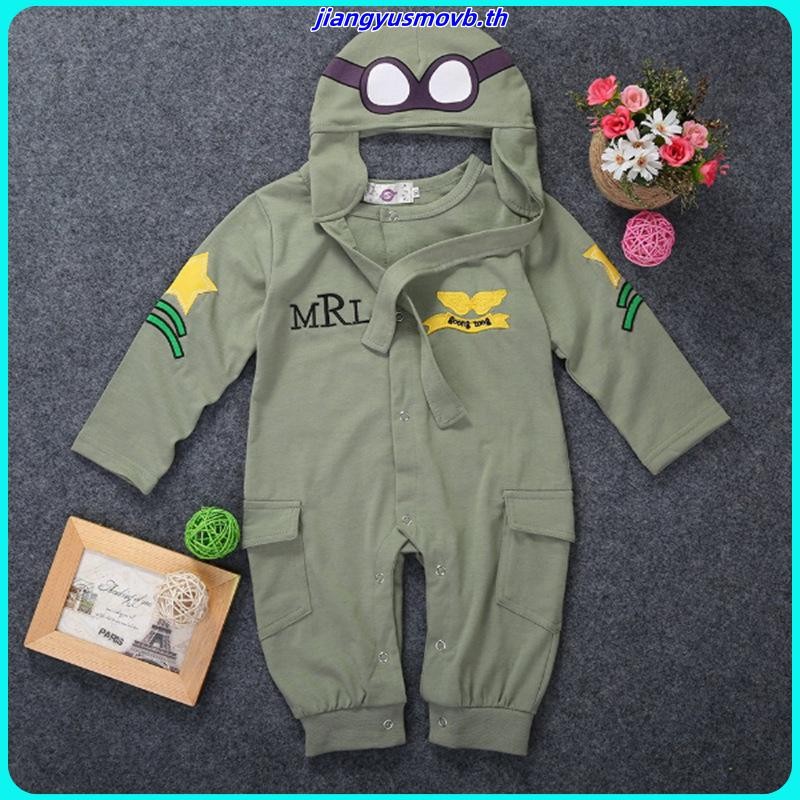 Ahb-christmas Pilot เครื่องแต่งกายคอสเพลย์เด็กชายเครื่องแต่งกาย 2 ชิ้น