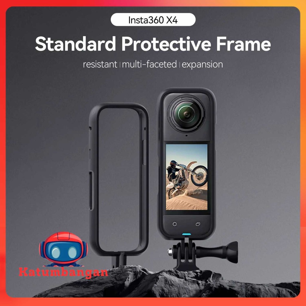 TELESIN Insta360 X4 Plastic Frame Action Camera Protective Case - S6-CRF-01-TIS