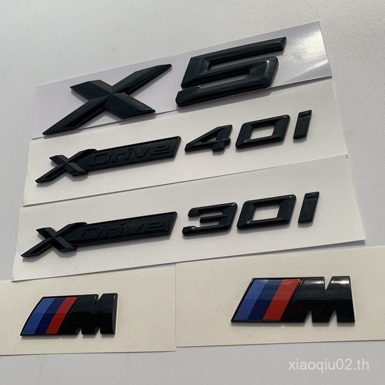 เหมาะสําหรับสไตล์ใหม่ BMW X5 Wordmark โลโก้ด้านหลัง XDrive30i ดัดแปลง 40i Displacement โลโก้สติกเกอร