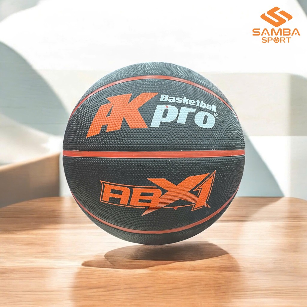 บาสเก็ตบอลยางดํา AKPro เบอร์ 6 – ตีกลับที่มั่นคง ทนทาน ด้ามจับอย่างดี