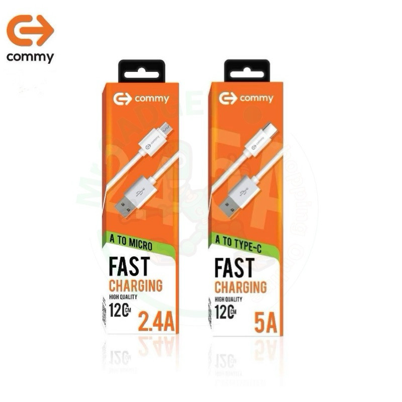 สายชาร์จ Micro usb และ usb type-c บริษัท Commy ประกันศูนย์ Commy ประเทศไทย