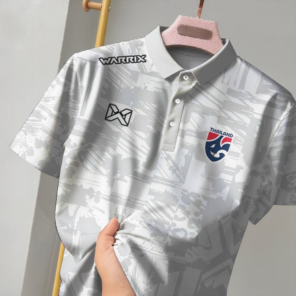 เสื้อโปโลแขนสั้น ลายมัดย้อม สไตล์ท้องถิ่น EGO SPORT ดีไซน์ใหม่มีโลโก้ ระบายอากาศได้และแห้งไว ราคา ถูกที่สุด ดีลบีเคเค แกลเลอรีภาพที่ 2