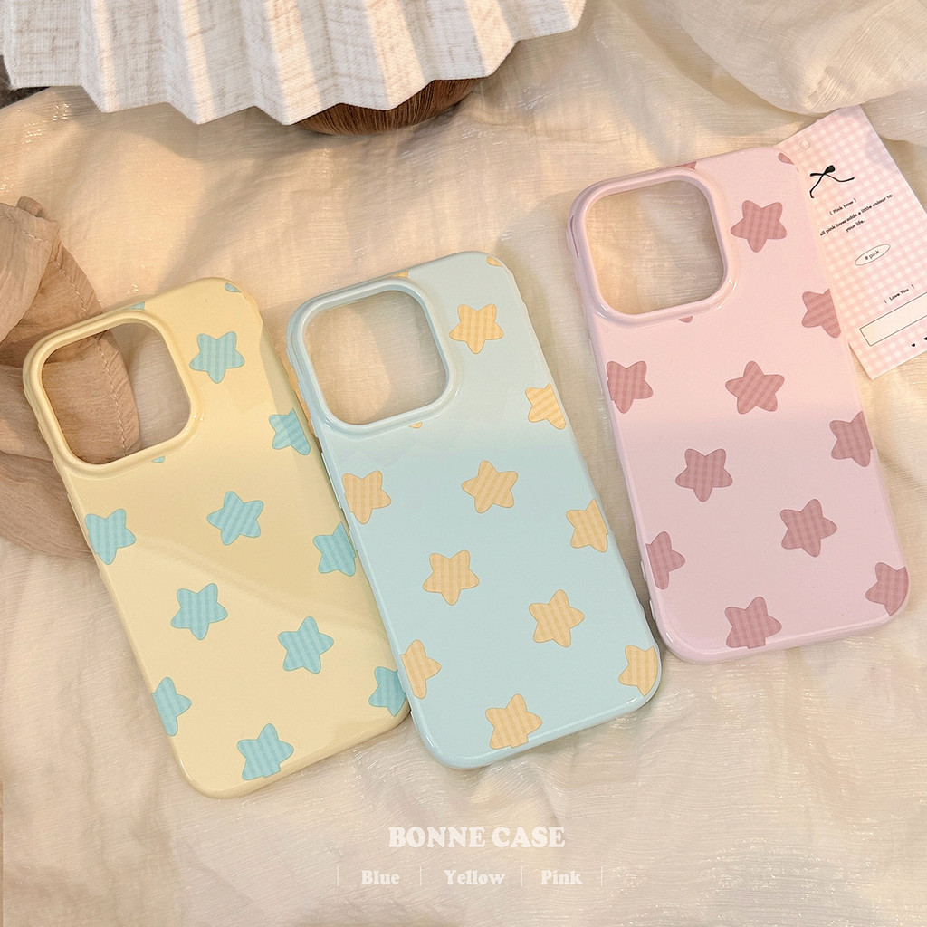 พื้นหลังสีเหลืองพร้อมสายสีฟ้าและดอกไม้เล็กๆป้องกันเคสโทรศัพท์เหมาะสําหรับ ทีพียู เข้ากันได้กับ ไอโฟน12 13 14 15 16 17มือโปร สูงสุด