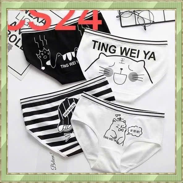 Cool Cat CS24 - Combo กางเกงลายดอกไม้เท่ๆ 5 ตัว ผ้าคอตตอน - ไซส์ ML