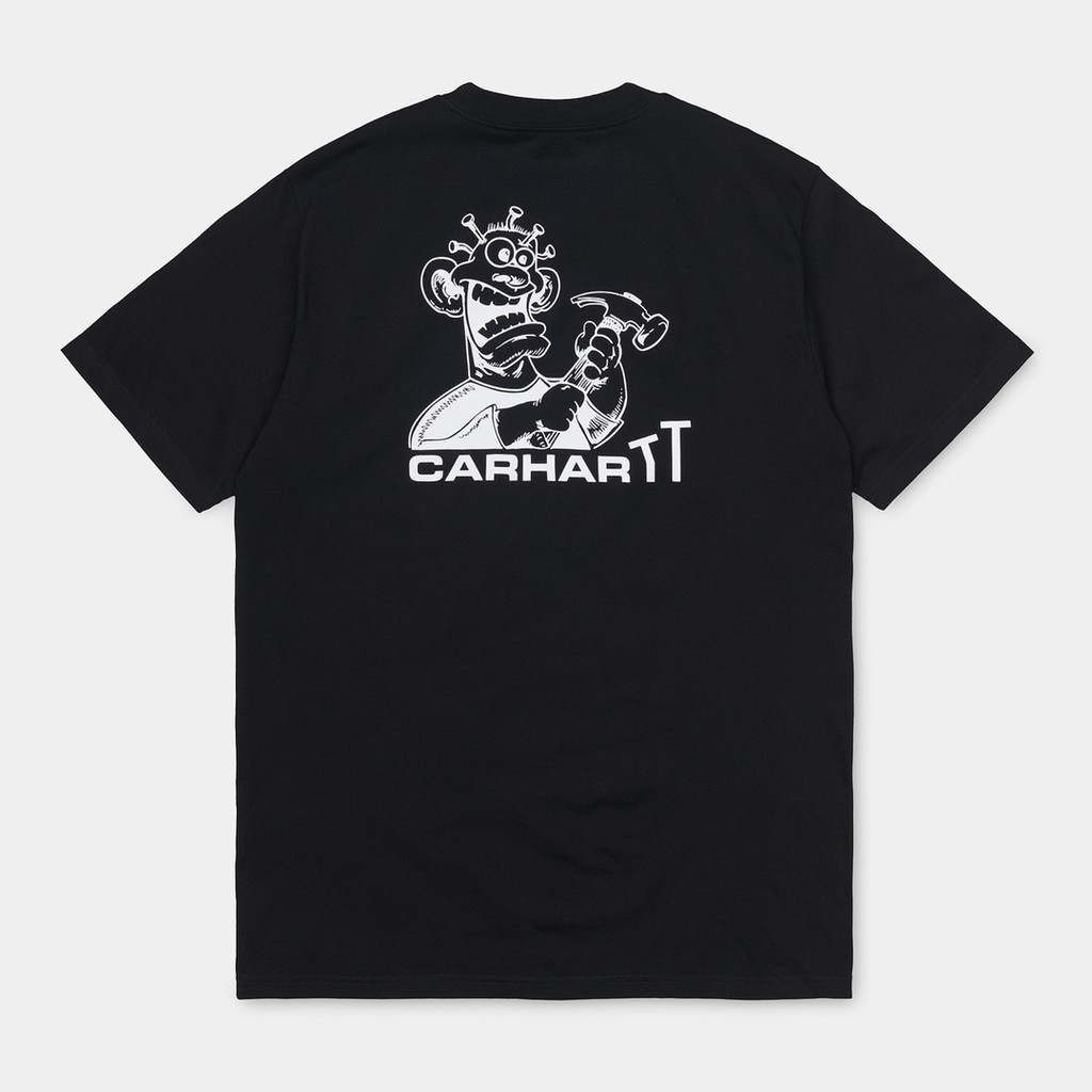 Carhartt WIP T-Shirt สไตล์ STREET WEAR คอругой สวมใส่ง่าย สำหรับทั้งชายและหญิง เหมาะสำหรับหน้าร้อน