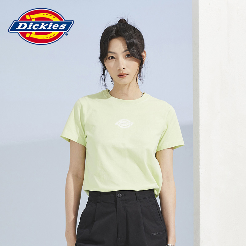 เสื้อยืดDickies ผ้าฝ้ายแท้ สไตล์เรียบง่ายสำหรับวัยรุ่น เหมาะสำหรับฤดูหนาว