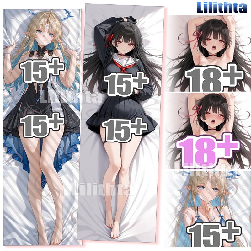 ปลอกหมอน Dakimakura Wuthering Waves Chisa และ Cartethyia ขนาดปรับได้