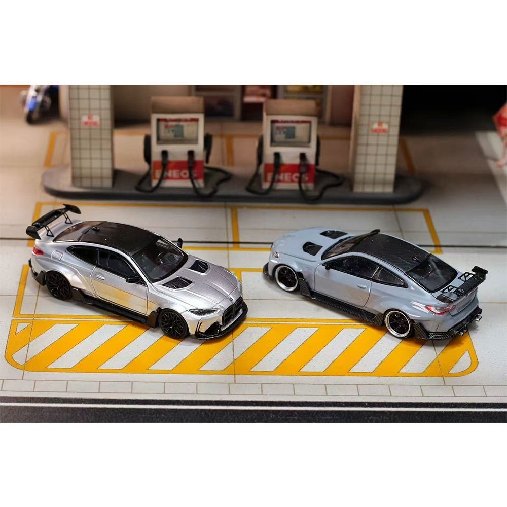 SW 1: 64 Alloy Model BMW M4 2nd Generation G82 Adro Body Kit Wide Body Modified Version
