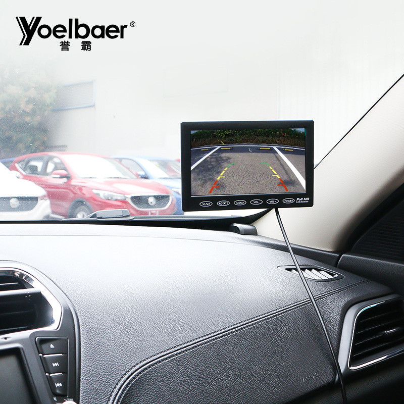 Yuba 23cm HD Car Display+led Photosensitive Car Camera Side View Reversing Video System