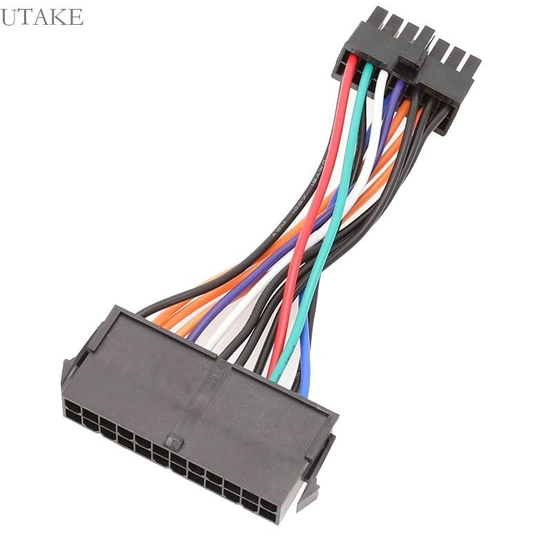 Utake 24Pin ถึง 14 Pin ATX สายไฟสําหรับ Q77 B75 A75 Q75 M92P M93P H530