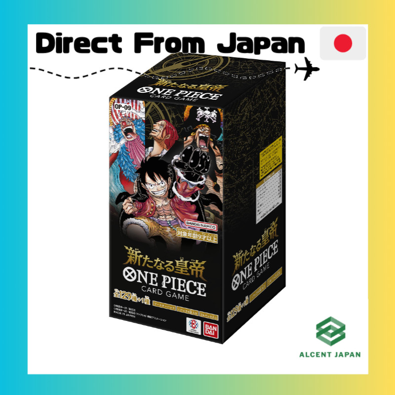 BANDAI ONE PIECE Card Game Booster Pack New Emperor [OP-09] (BOX) 24 Packs Included Recommended Age: