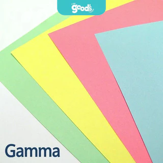กระดาษถ่ายสี Gamma หนา 120g การ์ดสี แกรมม่า 50 แผ่น กระดาษ ขนาด A4 (จำนวน1แพ็ค)