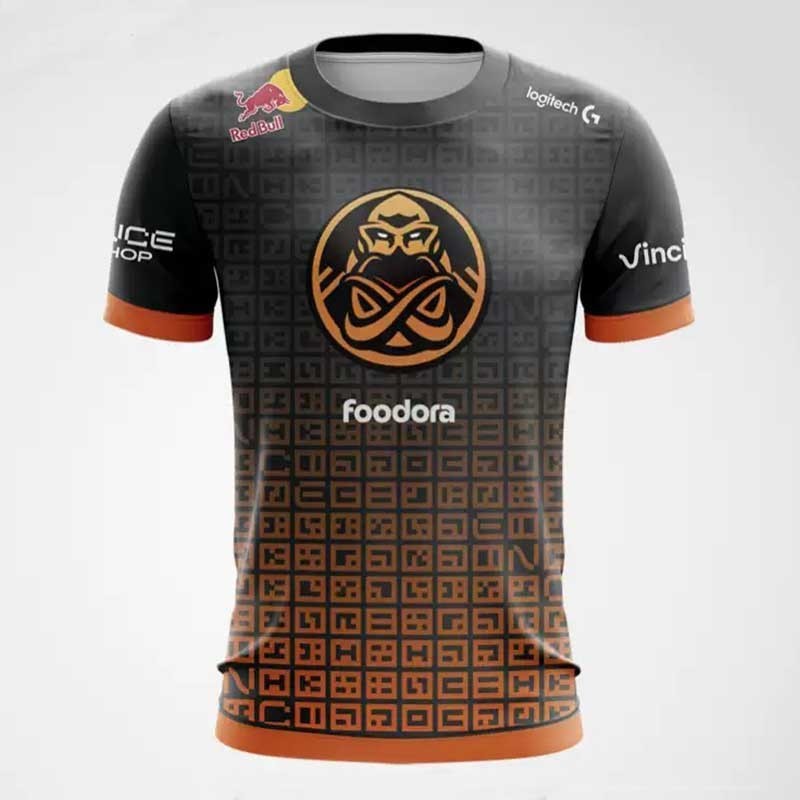 เสื้อยืดผู้ชาย ENCE 2025 แบบเดียวกับ Gla1ve ในเกม CS2 พร้อมชุดทีมอีสปอร์ต