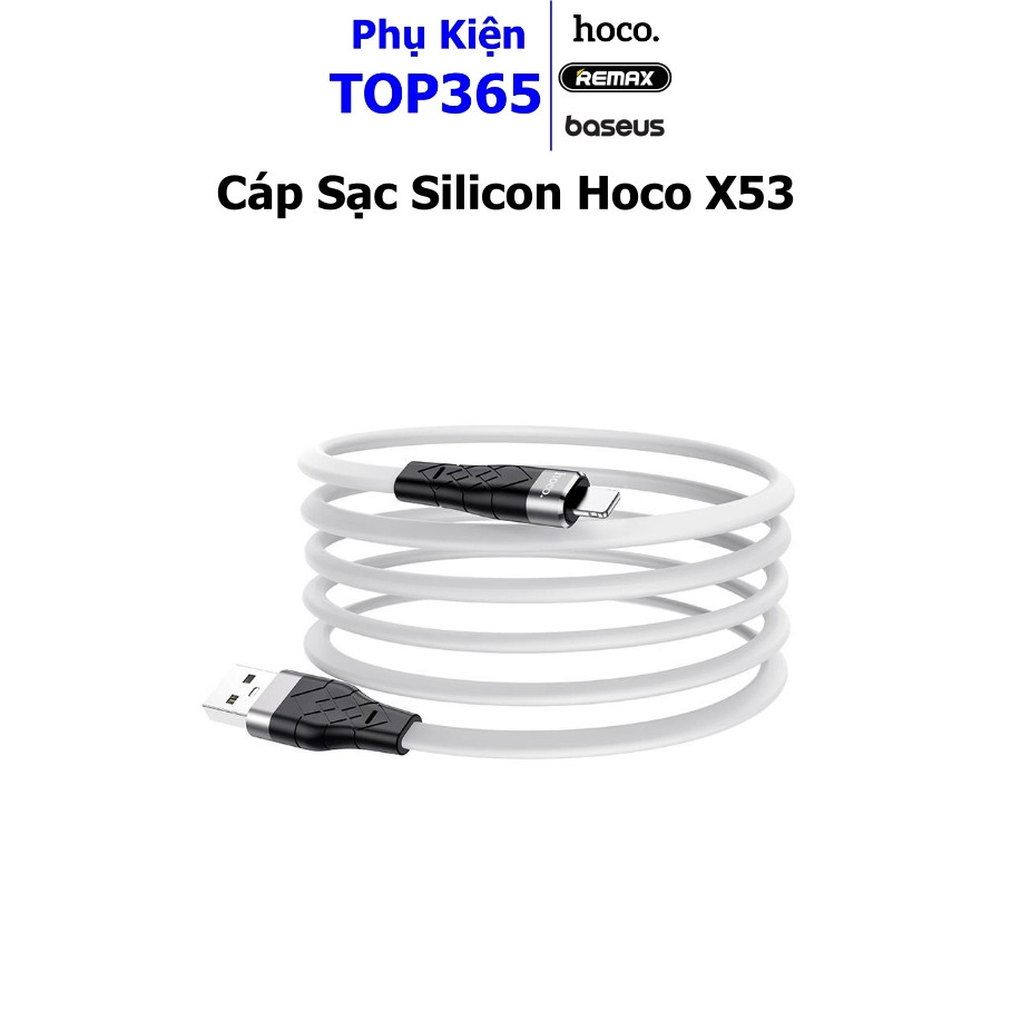 Hoco X53 สายชาร์จโทรศัพท์ซิลิโคนป้องกันการแตกหักพร้อมตัวเลือก 3 พิน Micro - Type C - LN - PKTOP Mobi