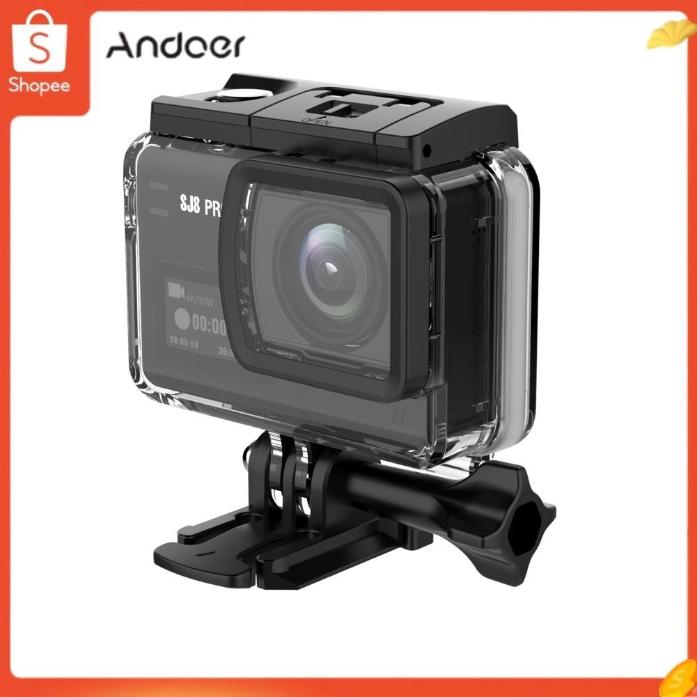 Andoer SJCAM SJ8 PRO 4K 60FPS Sports Camera 2.4G/ 5G WiFi Action EIS Anti-Shake 2.33 นิ้วหน้าจอสัมผั