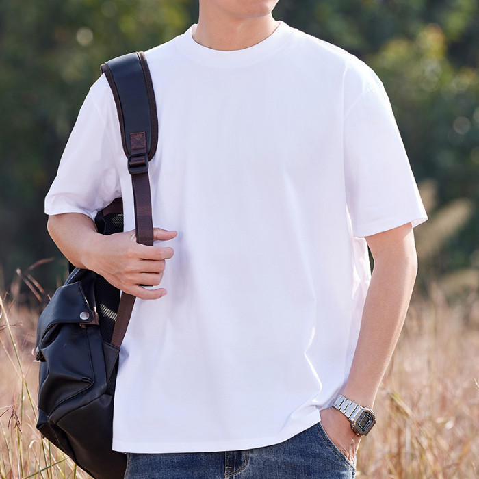 Dropshipping 2025 Men's Short Sleeve 2025 Summer Crew Neck T-Shirt New Model 23 0KHW