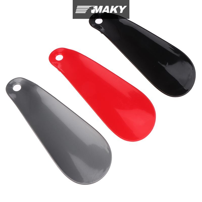 LLPH แตรรองเท้าแบบพกพา 11 ซม.ช้อนพลาสติกรูปร่าง Lazy Shoe Helper ที่ยกรองเท้าแบบยืดหยุ่น LLP