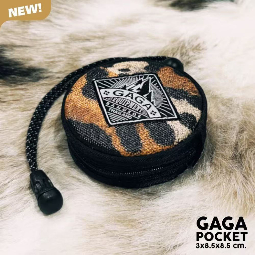 GAGA EQUIPMENT 2025 กระเป๋ากุญแจลายเสือดาว ออกแบบใหม่สำหรับต้นฤดูใบไม้ผลิ พกพาสะดวกสำหรับกระเป๋าใส่เ