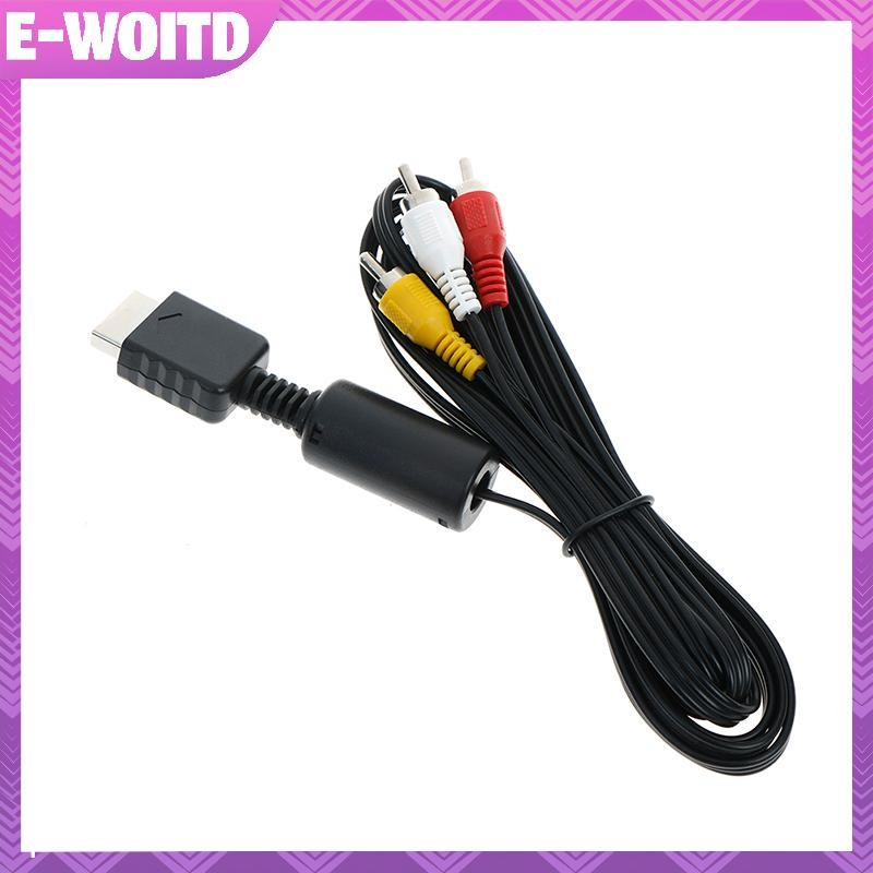 E-WOITD AV สายสัญญาณเสียงวิดีโอสายไฟสําหรับ ps2 ps3 play station ระบบคอนโซล E-WIOTD