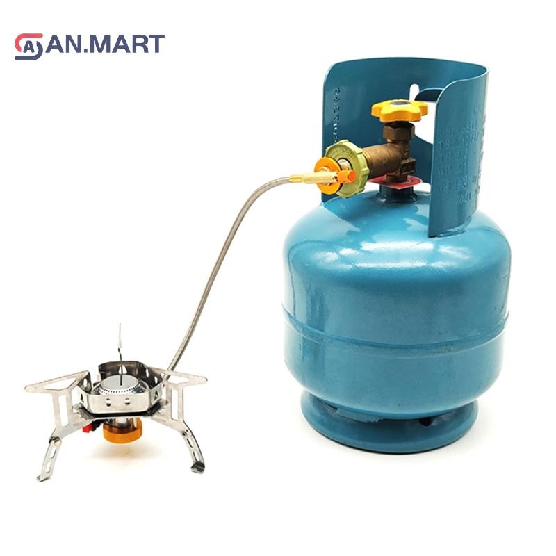 AN.MART LPG Tank Converter Head ทนทานเตาแก๊ส Connector ปฏิบัติสังกะสีอัลลอยด์ LPG ถังอะแดปเตอร์อุปกร