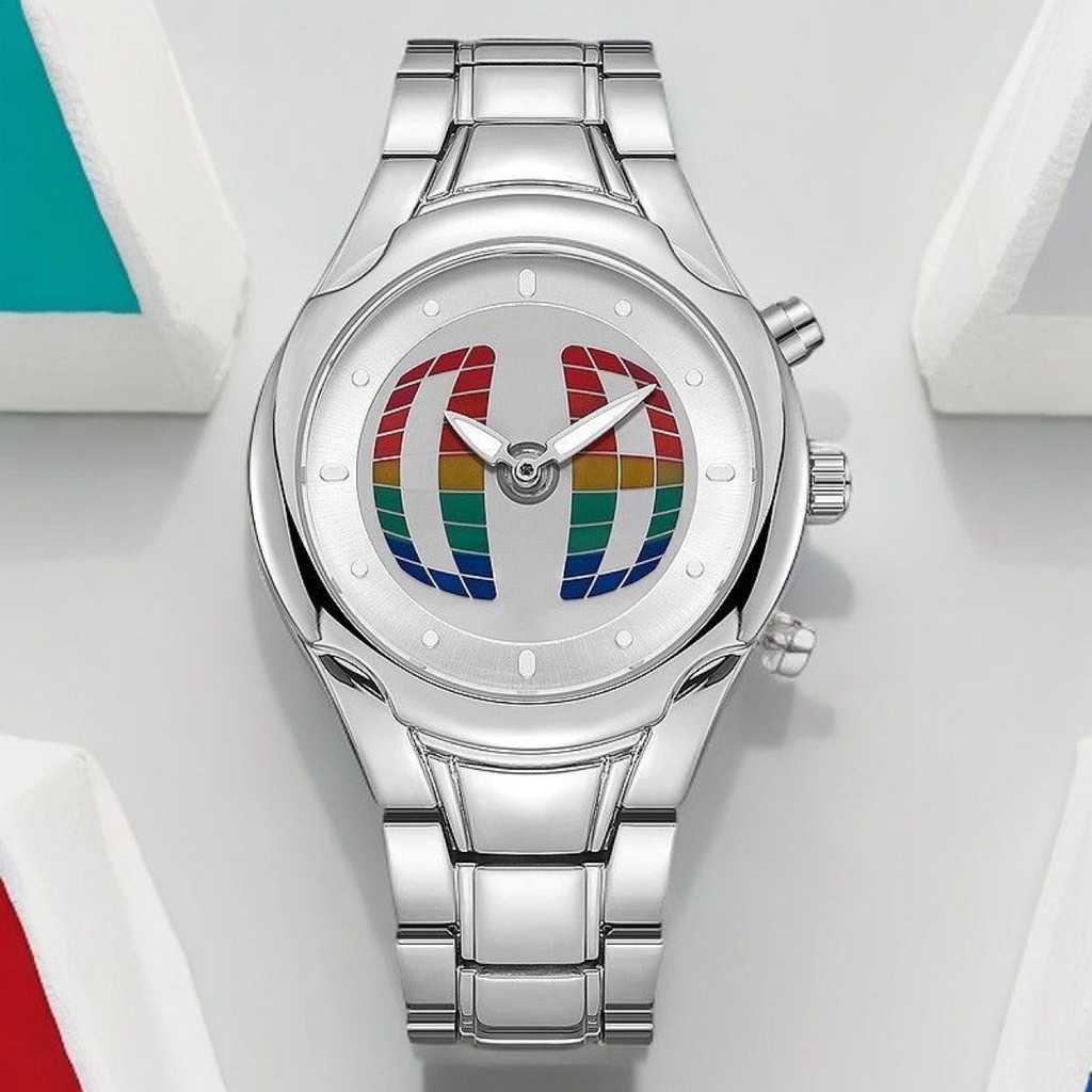 千禧年复古非机械y2k数显双显男士手表小众ins风潮牌原创石英腕表