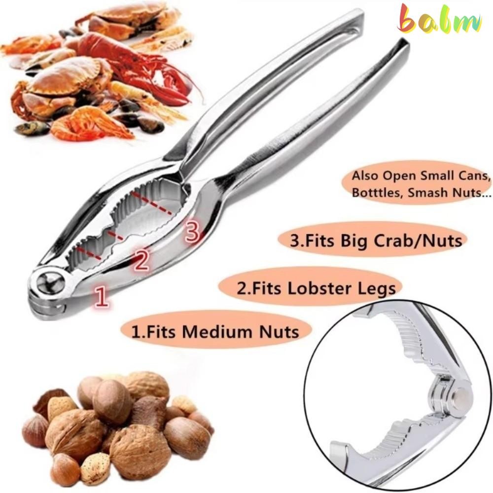 BALM Crab Eating Tool, Crab Peel Stainless Steel Shell Cracker, Easy Shell Removal Lobster Clamp Nut