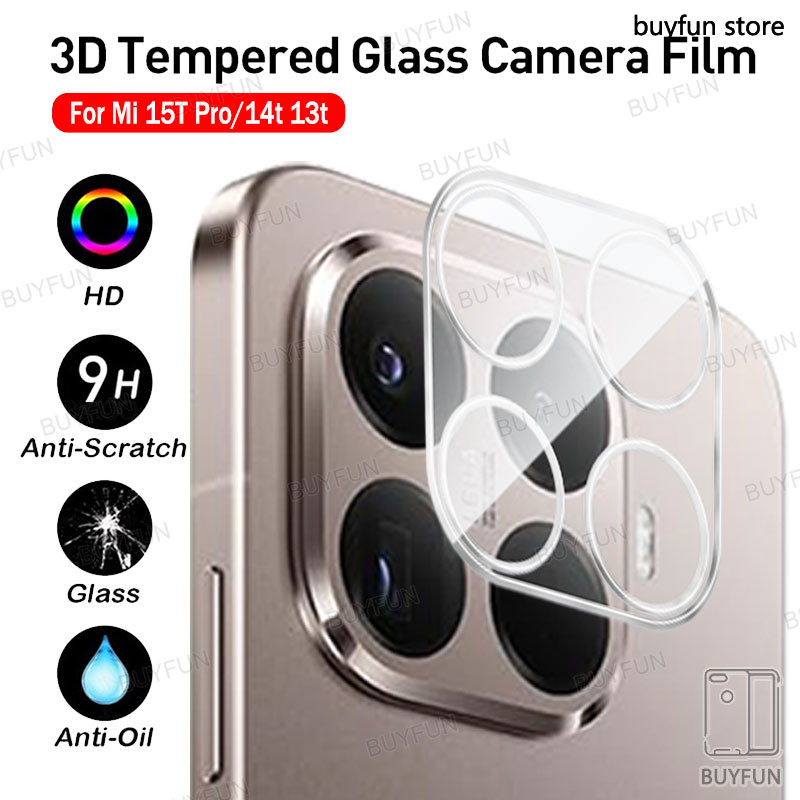 Lens Protective Film For Xiaomi 15T Pro 5G mi15tpro mi13pro mi14tpro t15pro 3D Curved Tempered Glass Camera Protector