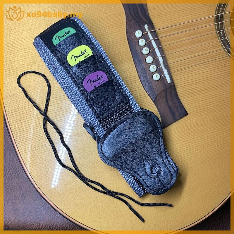 Xo94bsby Guitar Strap Paddle Electric Guitar Strap สายกีตาร์พื้นบ้าน สายกีตาร์ไม้ สายไนลอน MY