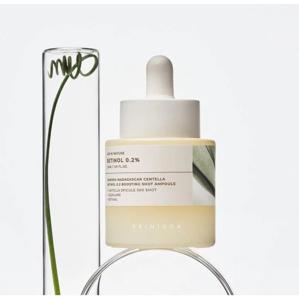 SKIN1004 Madagascar Centella Retinol 0.2 Boosting Shot Ampoule, 30ml |   เซรั่มต่อต้านริ้วรอยสูตรอ่อ