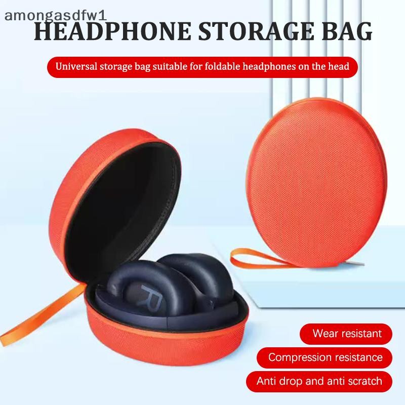 Amongassdfw1 แบบพกพา EVA กระเป๋าสําหรับ QCY H3/H4/Edifier/ WH-1000XM5 หูฟังกระเป๋าเดินทางกระเป๋าถือห