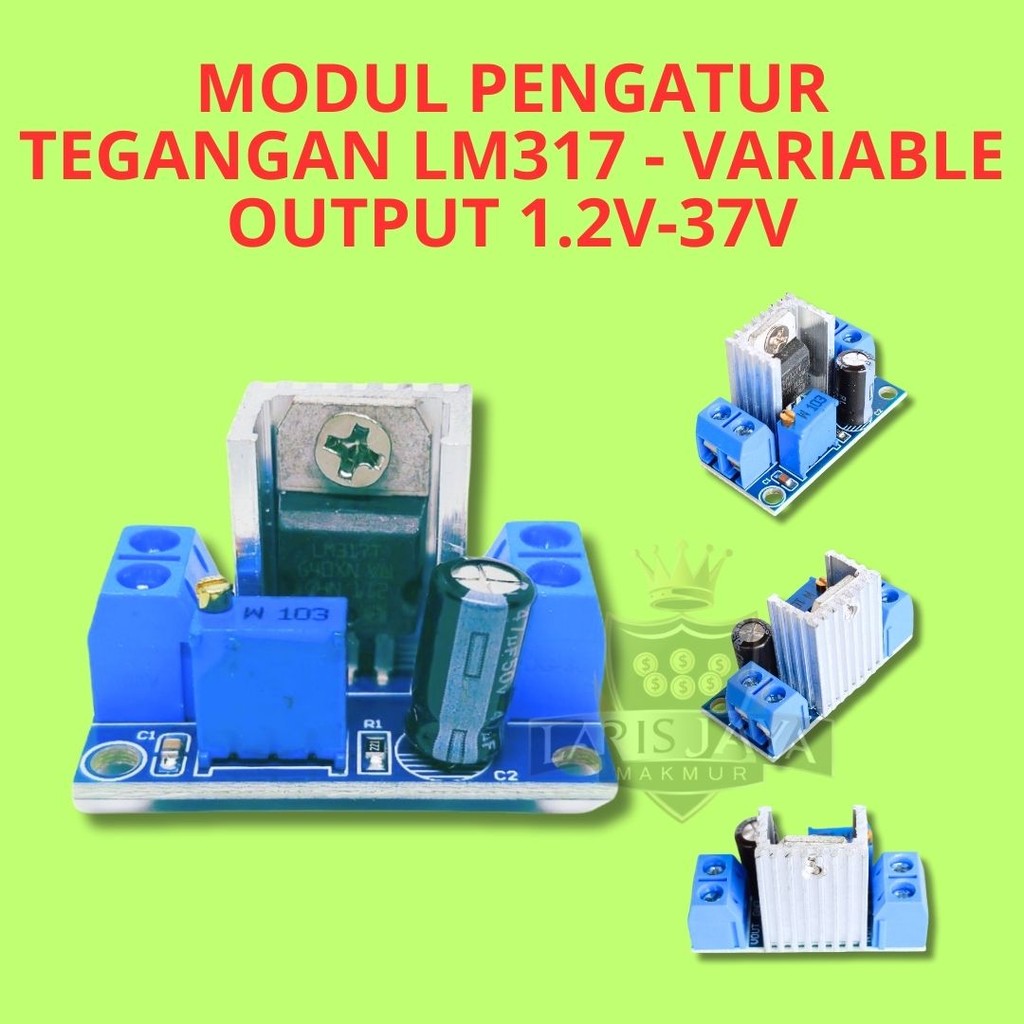 โมดูลสเต็ปดาวน์แบบปรับได้ LM317 | แหล่งจ่ายไฟอิเล็กทรอนิกส์ DIY