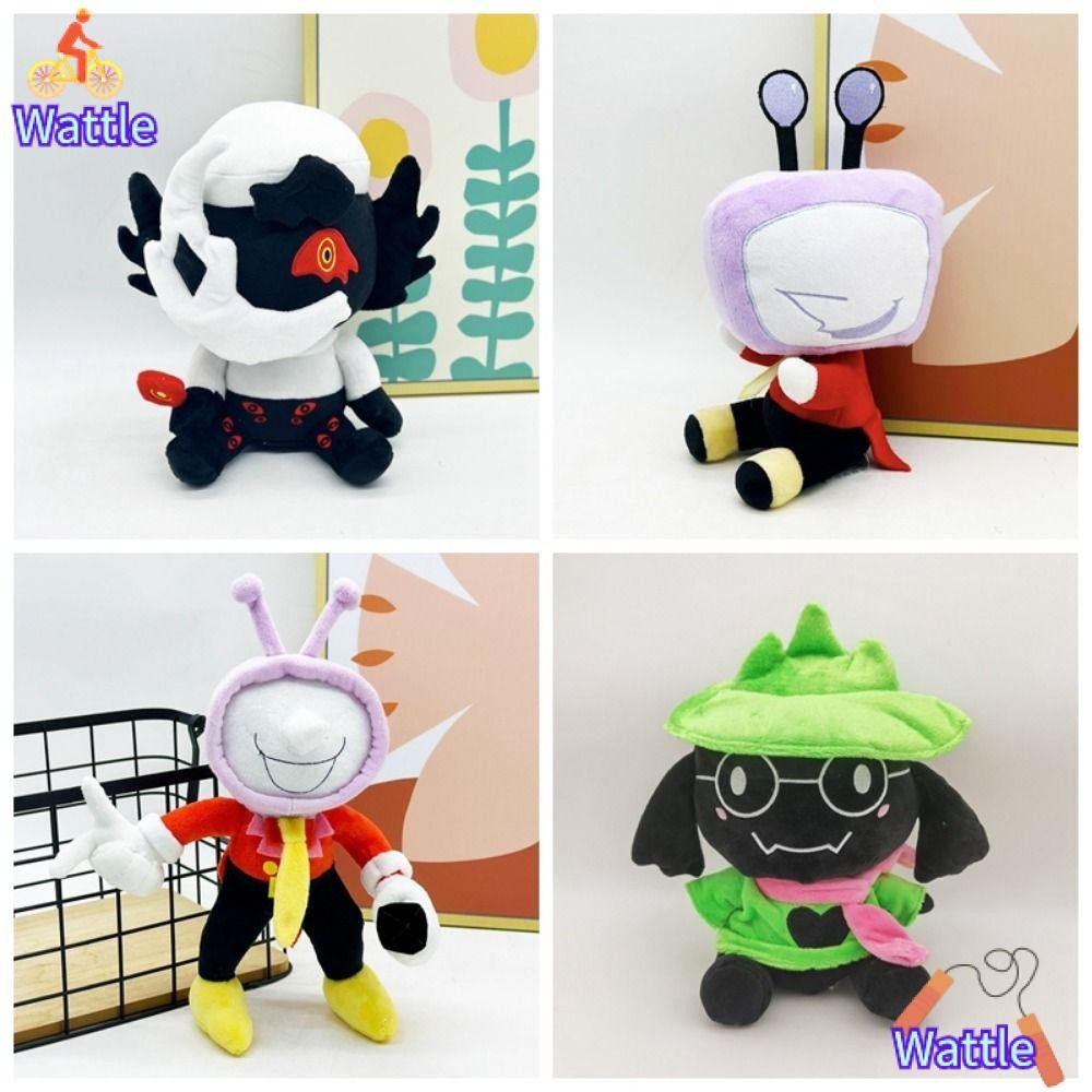 WATTLE อะนิเมะตุ๊กตาของเล่น,การ์ตูน Jevil Deltarune ตุ๊กตาตุ๊กตา,น่ารักตุ๊กตา/PP ผ้าฝ้ายนุ่ม Plushie