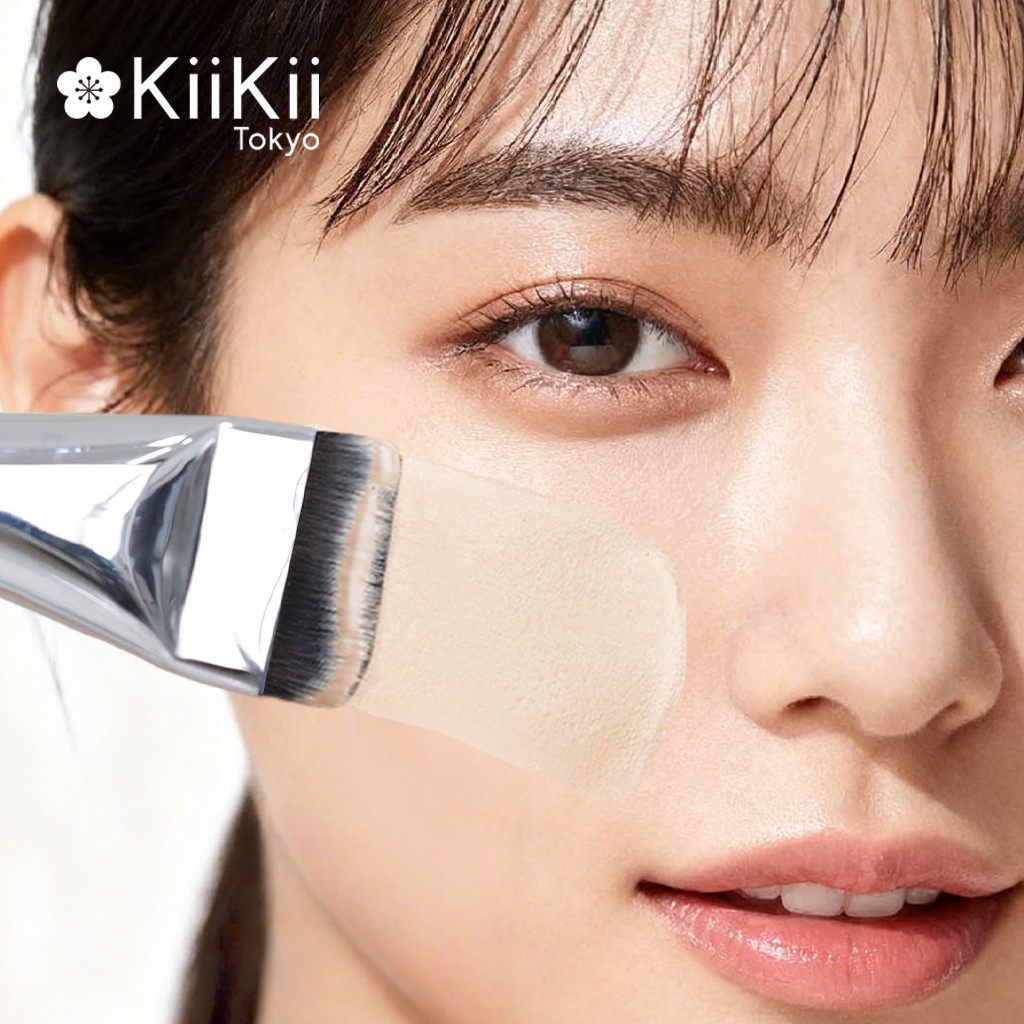 KiiKii แปรงรองพื้น แบบแบน บางพิเศษ ใช้งานง่าย
