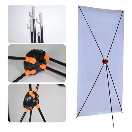 ขาตั้งป้าย ขาตั้งแบรนด์เนอร์ โครงตัวX ทันสมัย ขนาด 60x160cm X Stand banner