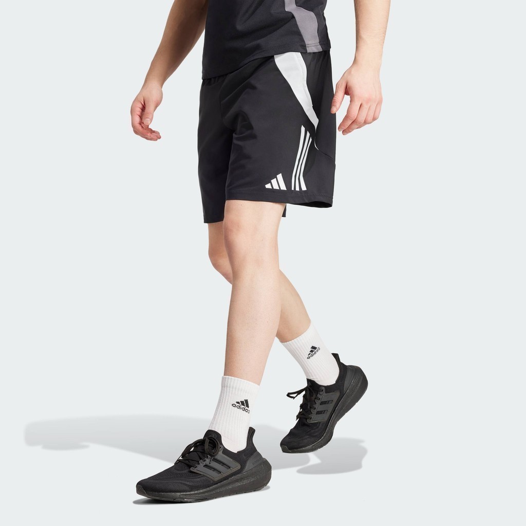 adidas ฟุตบอล กางเกงขาสั้น Tiro 24 ผู้ชาย สีดำ IR9376