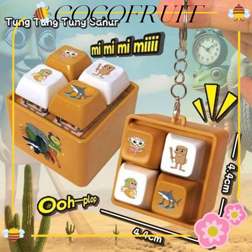 พวงกุญแจกดพกพา COCOFRUIT วิธีตอบฉัน? ปุ่มกุญแจคําตอบฉันปุ่มจี้ของเล่น,สร้างสรรค์ดังนั้นอะไรสามารถ ? แขวนจี้ความเครียดบรรเทา อยู่ไม่สุข พวงกุญแจความเครียดบรรเทา