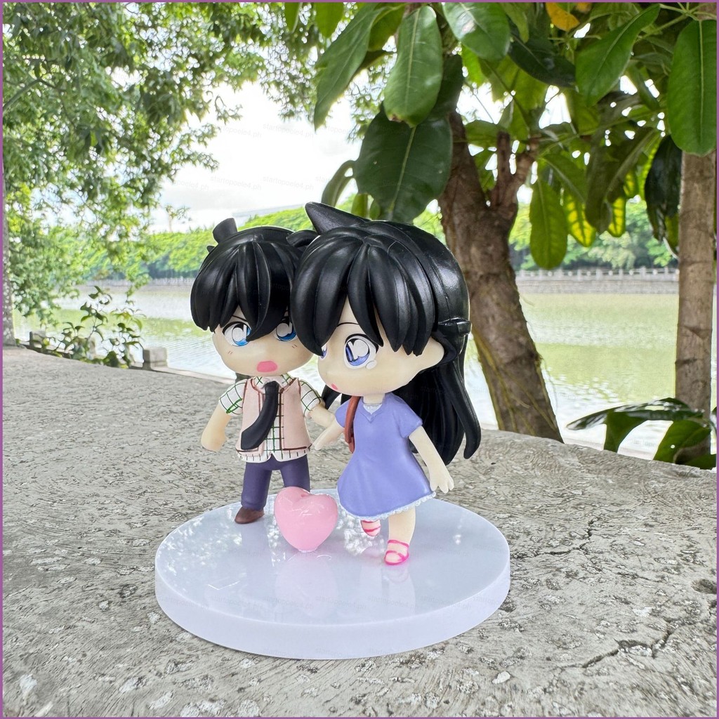 2 ชิ้นนักสืบ Conan Kudo Shinichi Mouri Ran Action Figure เครื่องประดับของขวัญวันเกิดสําหรับเด็ก