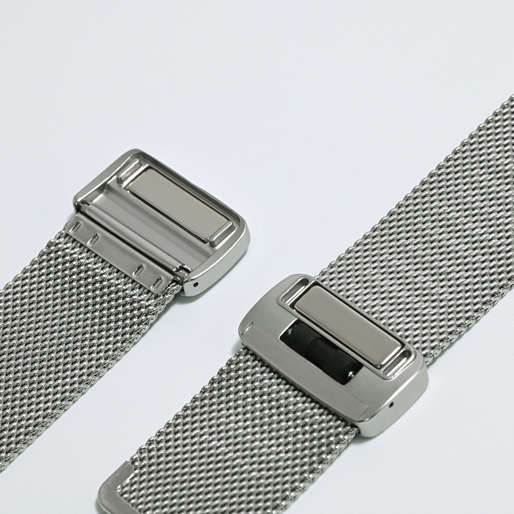 สาย Milanese สําหรับ Redmi Watch 5 4 สายตาข่ายโลหะสําหรับ Miband 8Pro 9Pro สร้อยข้อมือปุ่มแม่เหล็ก - รูปที่ 2